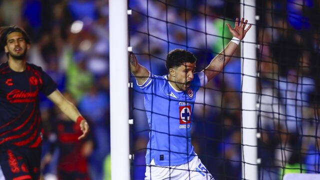 Ignacio Rivero, en el Cruz Azul vs Xolos.