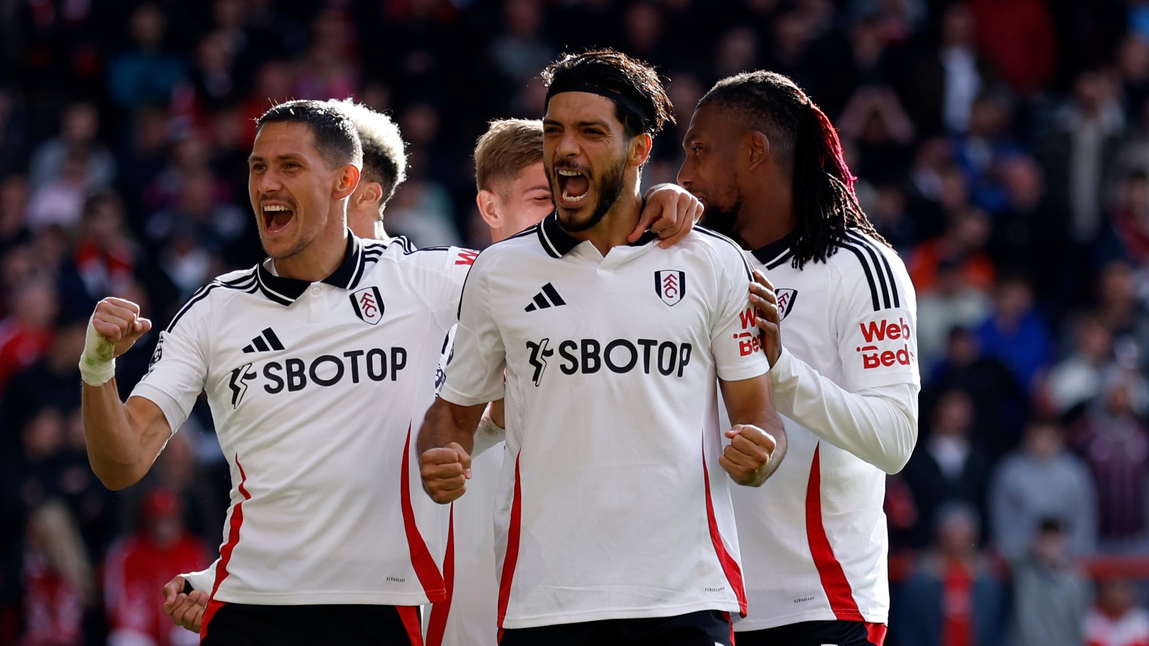 Raúl Jiménez, con el Fulham.