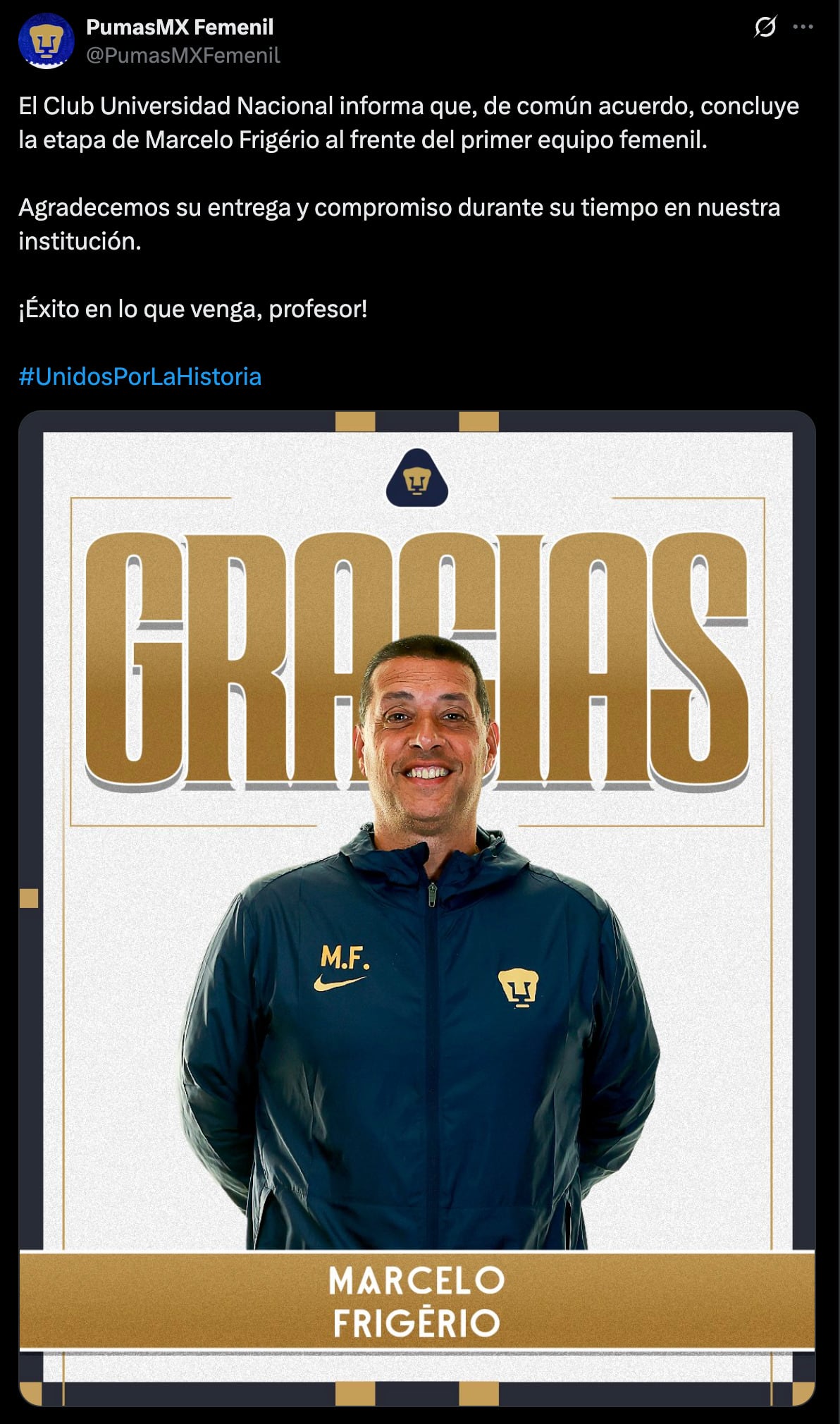 Pumas Femenil se queda sin DT