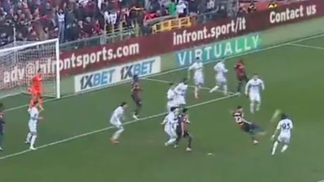 Johan Vásquez se viste de héroe en el empate del Genoa vs Empoli