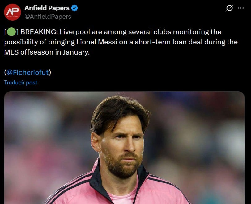 Circula en redes un rumor falso sobre Messi