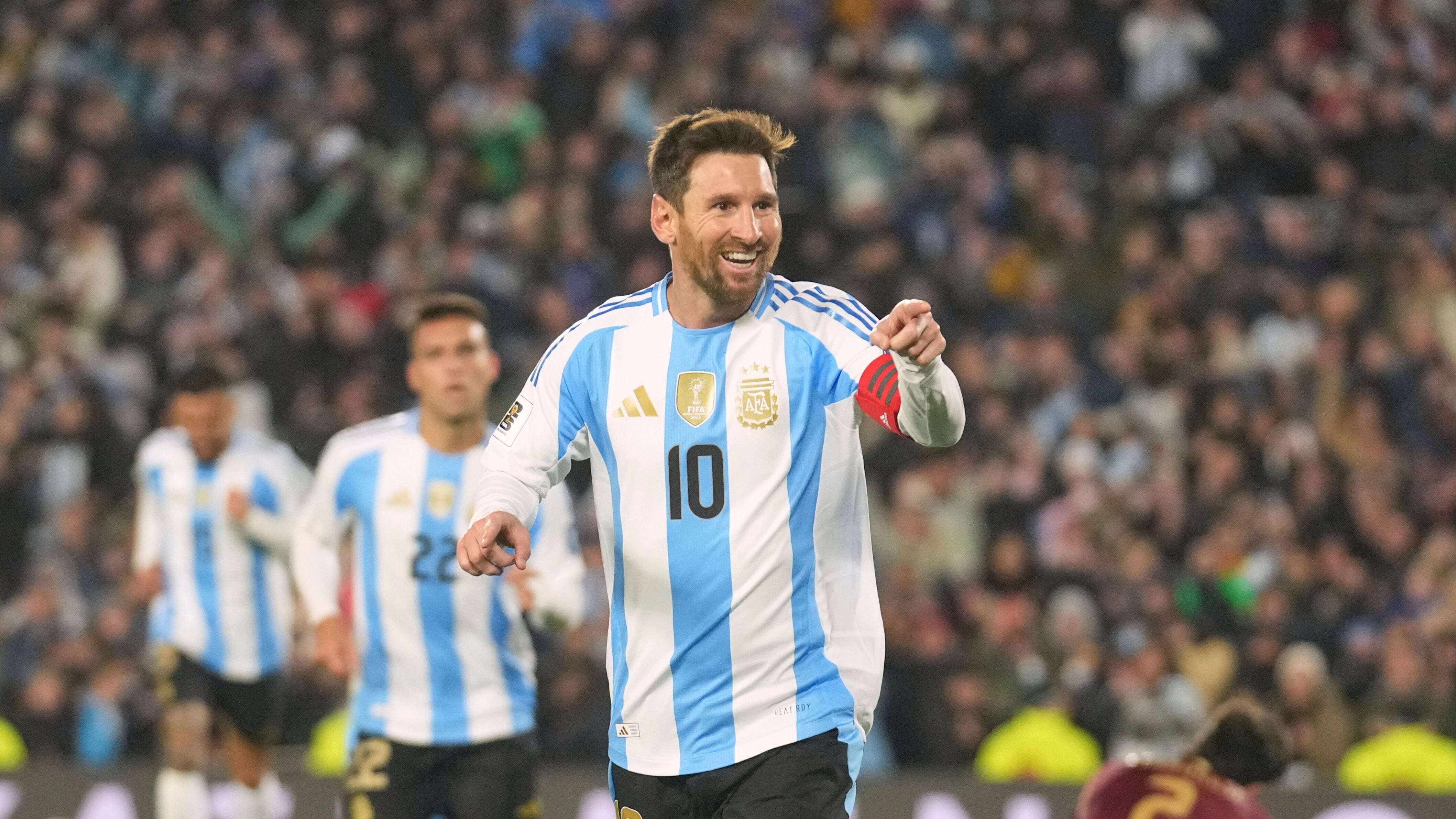 Lionel Messi con la selección de Argentina.