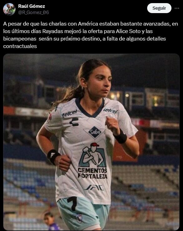 Fichaje de Alice Soto