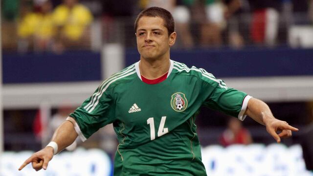 Javier Hernández con la Selección Mexicana
