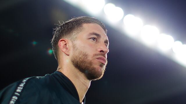 Sergio Ramos con el Real Madrid.