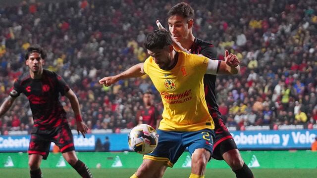 Henry Martín, en el partido Tijuana vs América.