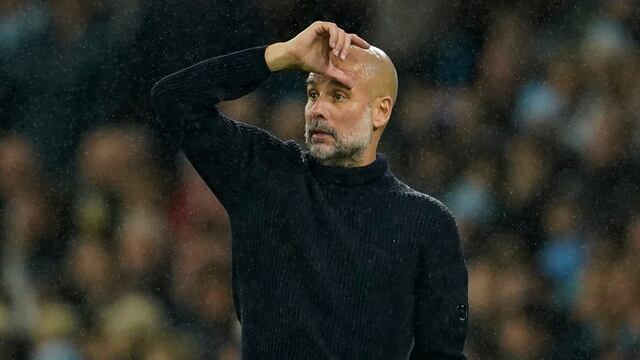 Pep Guardiola, en la derrota del City ante el Tottenham.
