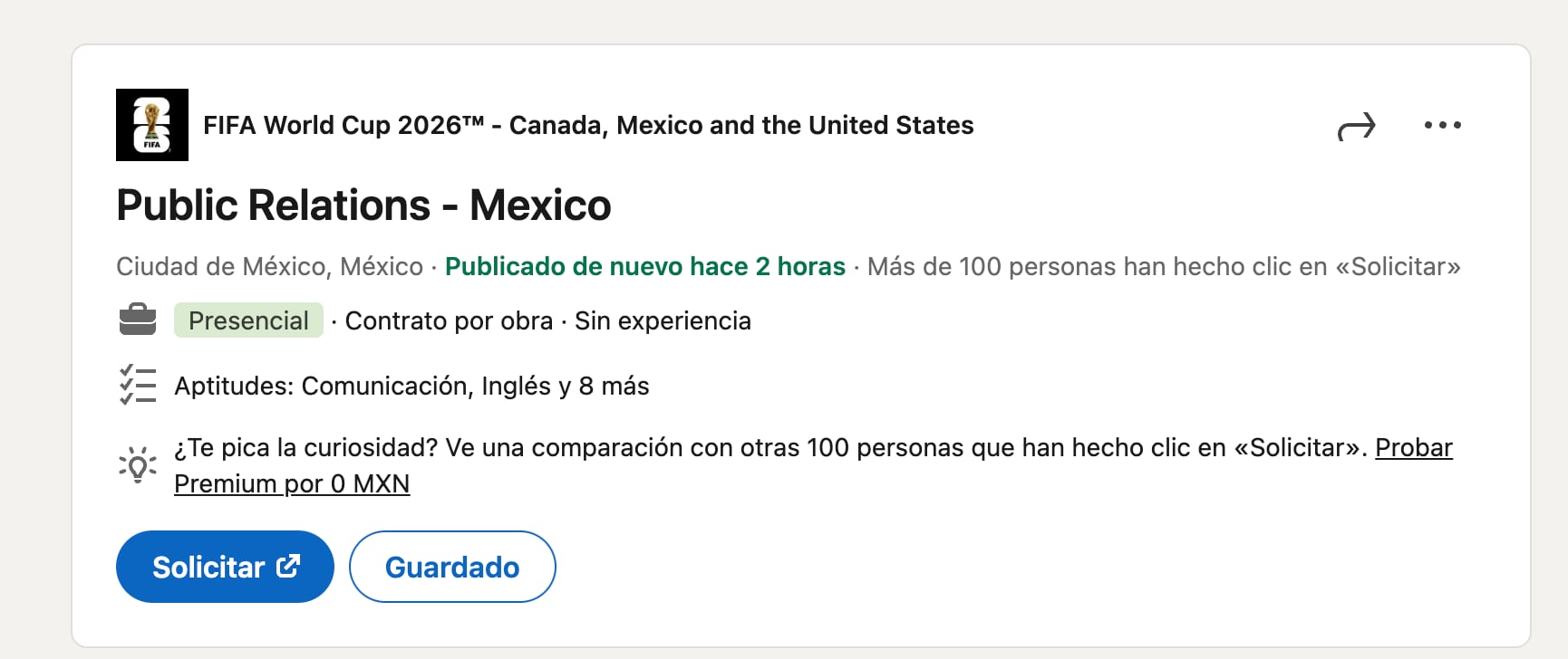 LinkedIn de la FIFA