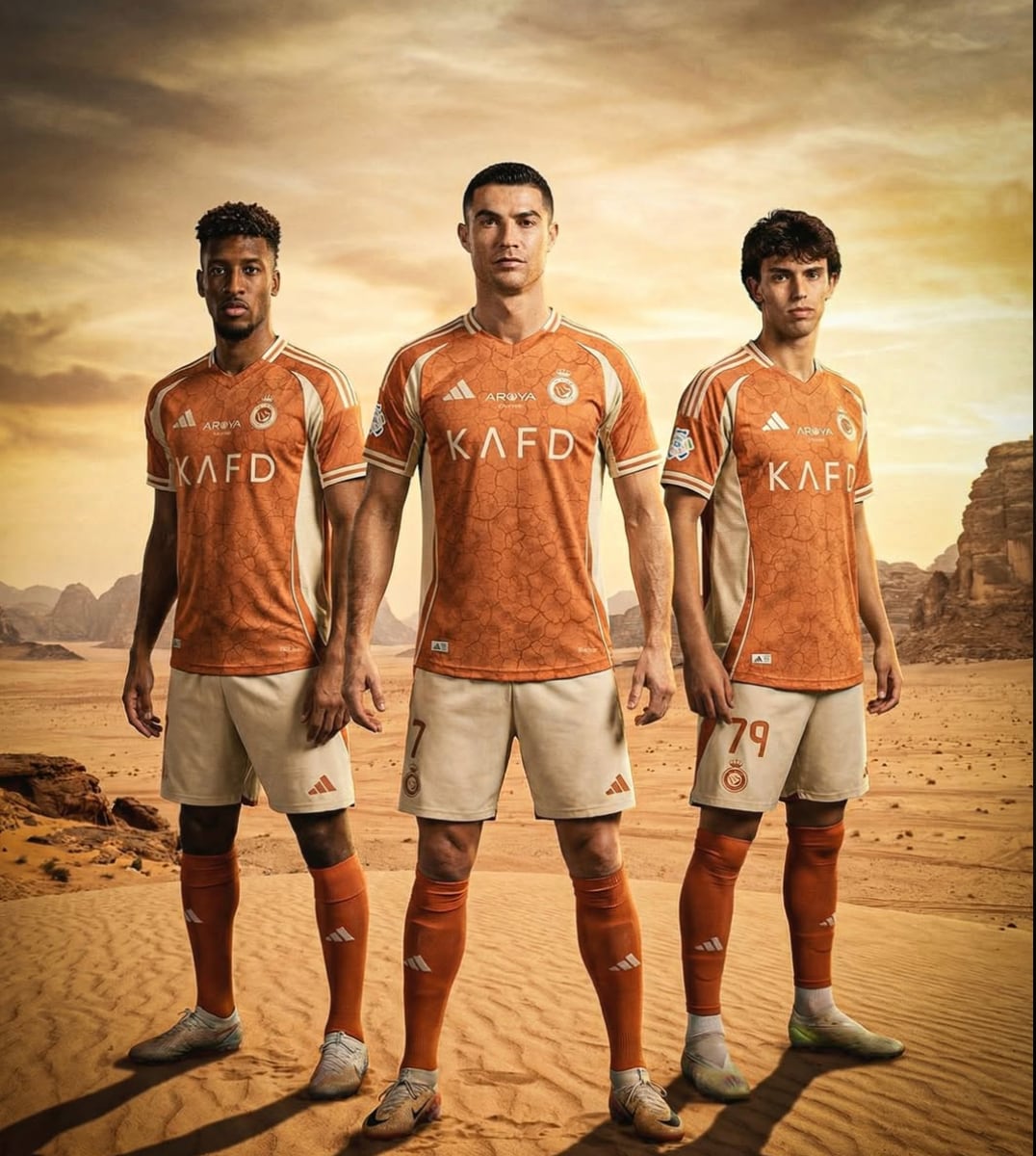 Digna de CR7: Al-Nassr lanza espectacular jersey inspirado en el desierto