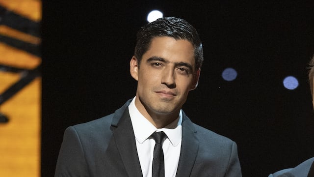 Andrés Vaca en la ceremonia del Balón de Oro de la Liga MX.