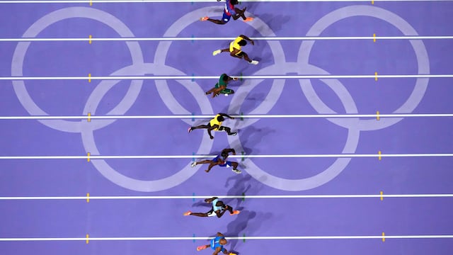 Prueba 100 metros planos de París 2024.