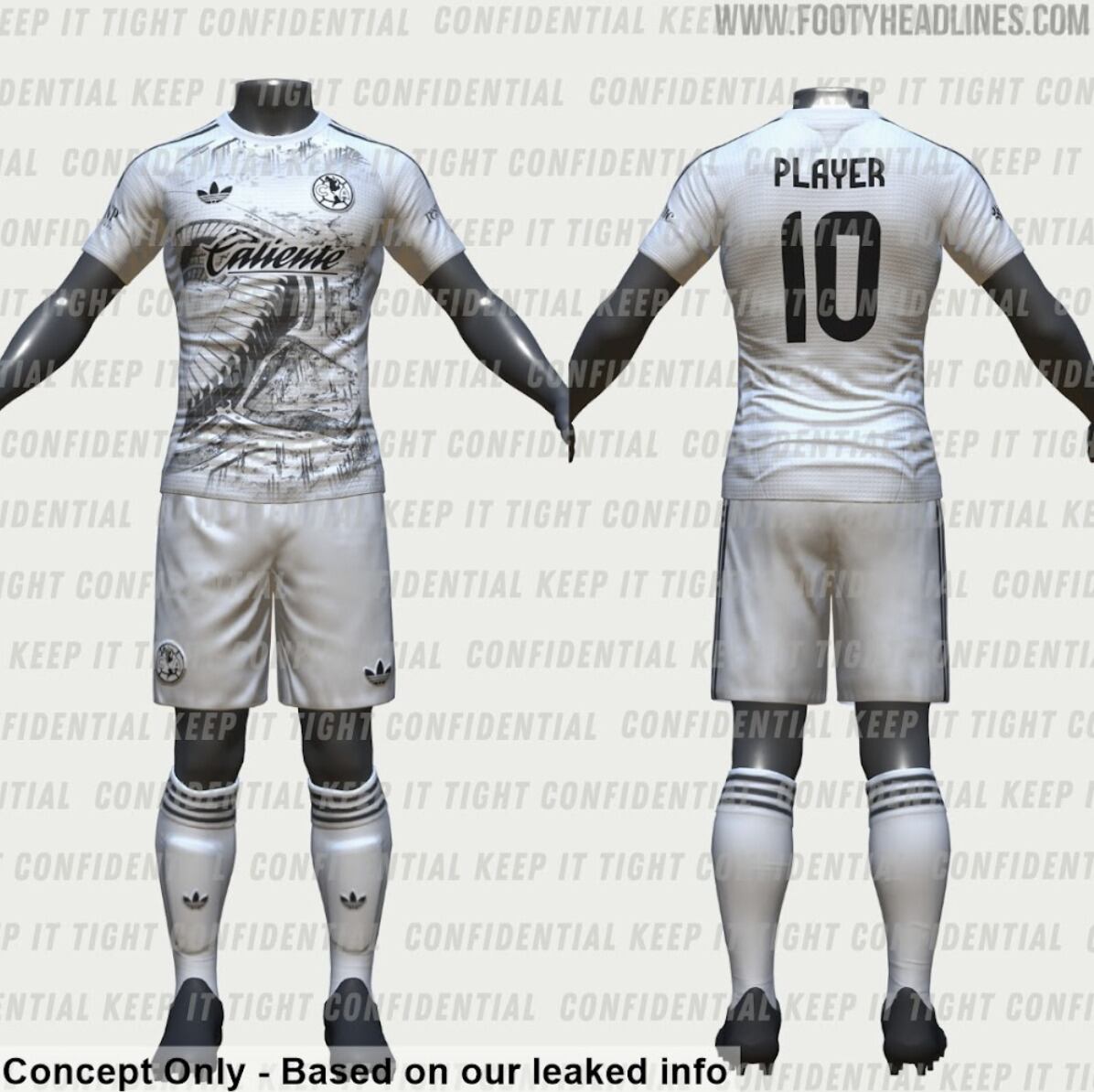 Filtran lo que sería el tercer uniforme del América cuando empiece relación con Adidas