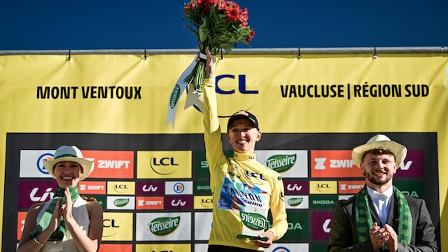 Katarzyna Niewiadoma. Foto: A.S.O. / Billy Ceusters. @MaillotjauneLCL