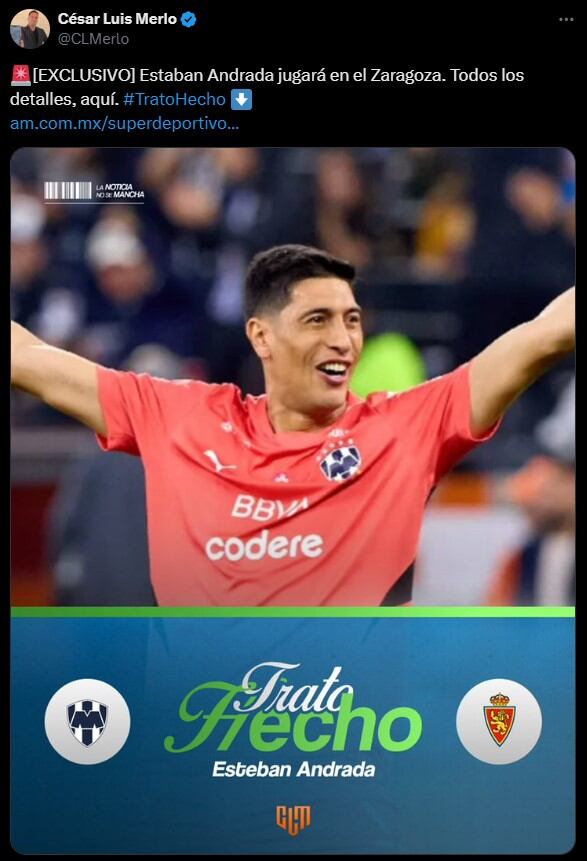 Esteban Andrada dejaría la Liga MX