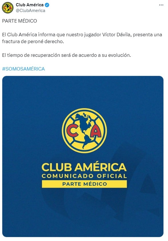 Comunicado del Club América
