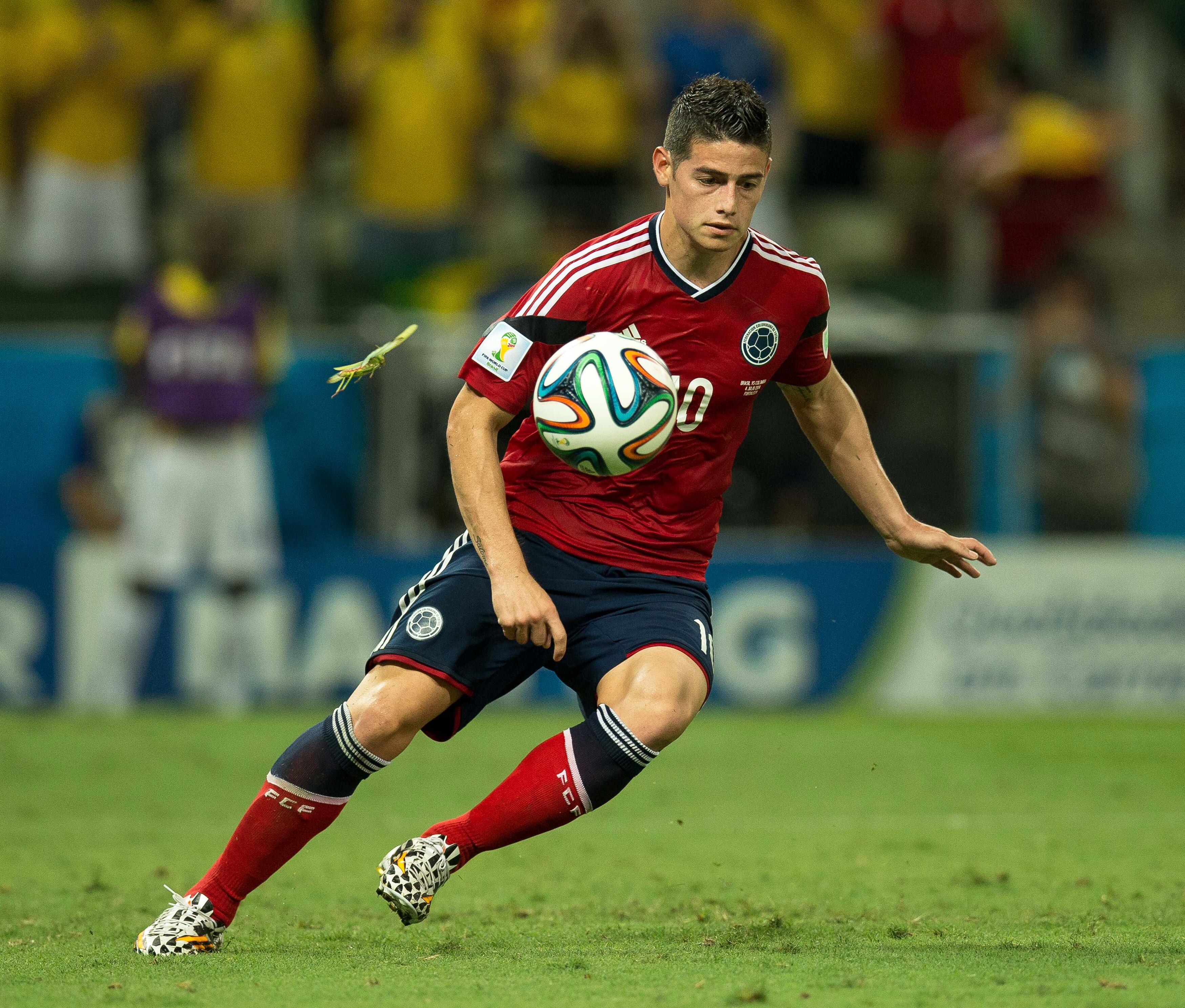 James Rodríguez, en el Mundial de Brasil 2014.