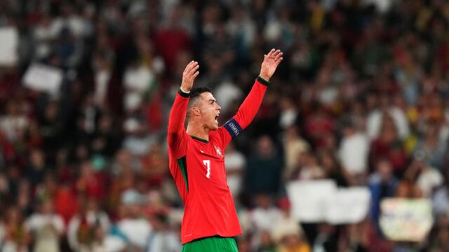 Cristiano Ronaldo con Portugal.