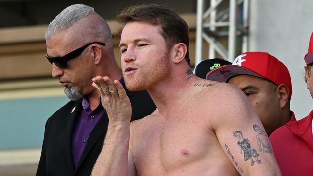 Canelo Álvarez, boxeador mexicano.