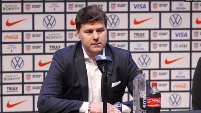 Mauricio Pochettino en su presentación con Estados Unidos.