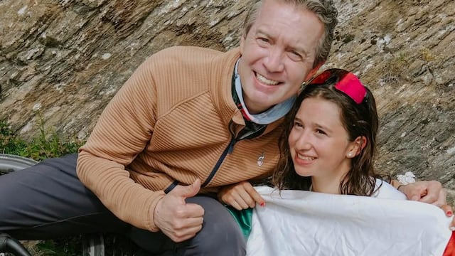 Romina Hinojosa y su padre Diego