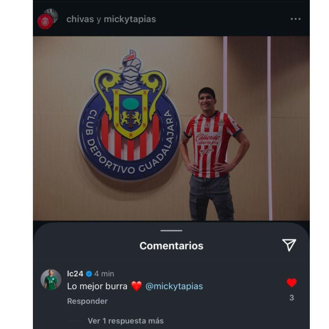 Luis Chávez respondió a la publicación de Chivas.