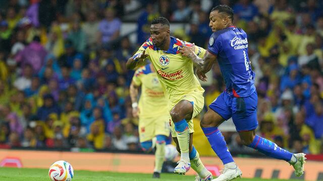 Willer Ditta y Julián Quiñones, en la final América vs Cruz Azul del 2024.