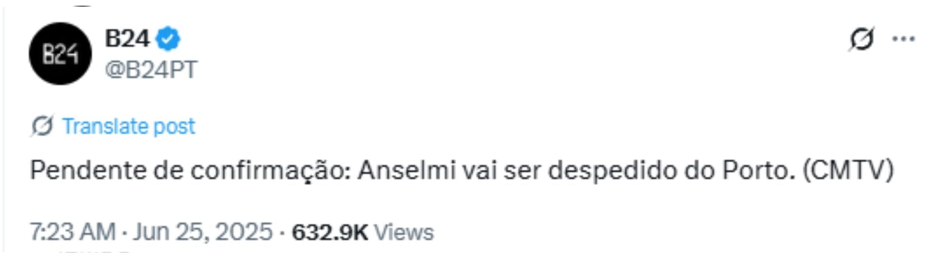 Martín Anselmi se iría del Porto.
