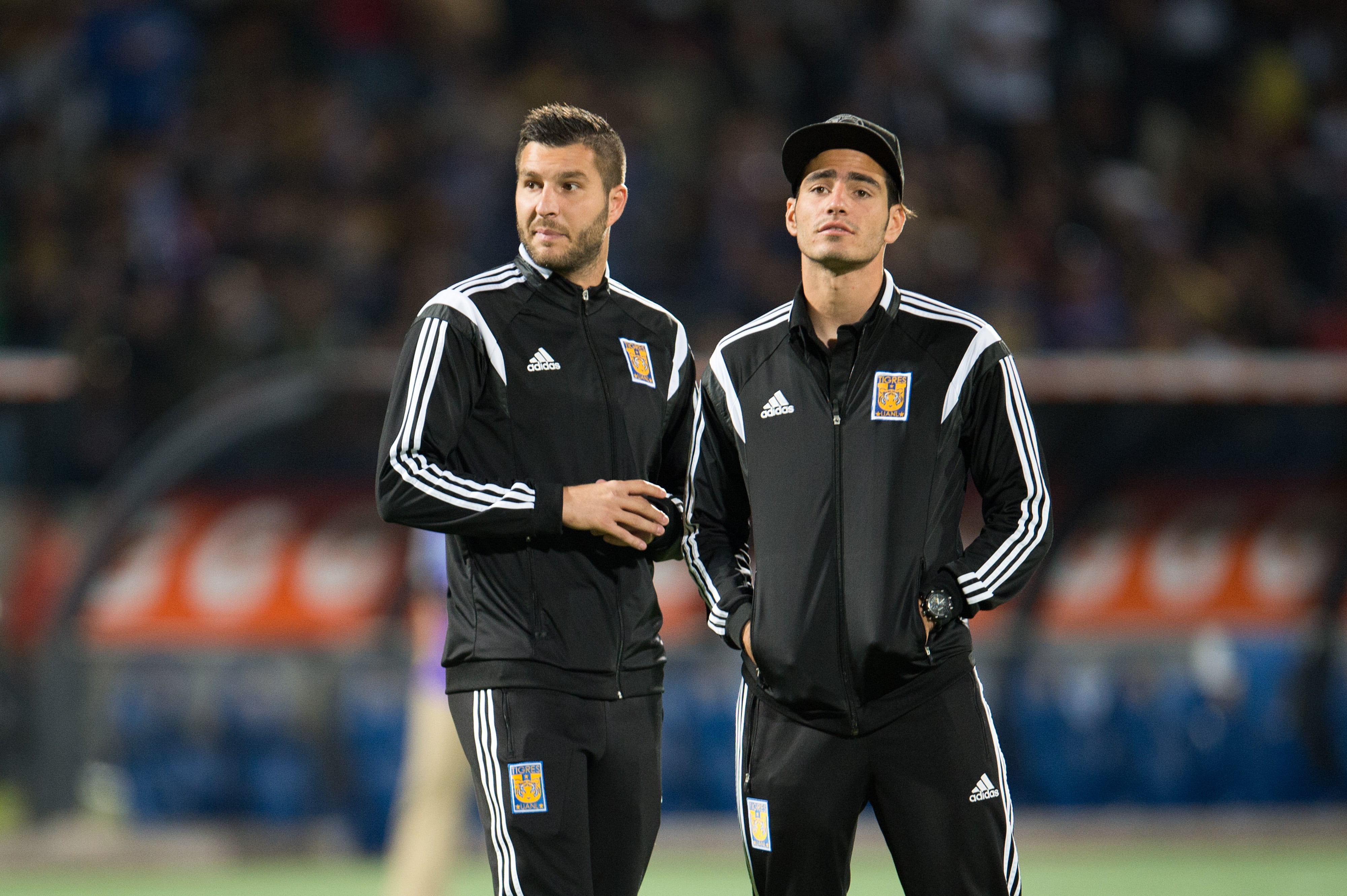 Pollo Briseño y André-Pierre Gignac