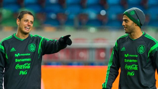 Chicharito y Carlos Vela