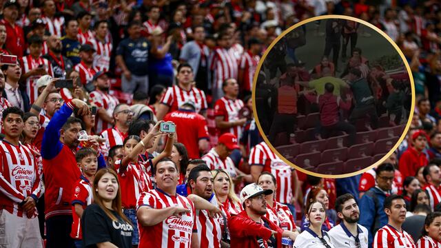 Terrible pelea en el Chivas vs Pachuca.