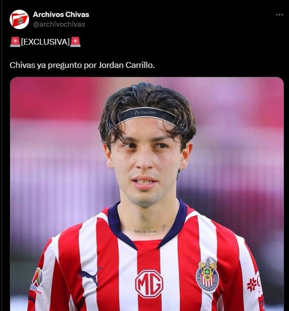 Chivas preguntó por Jordan Carrillo
