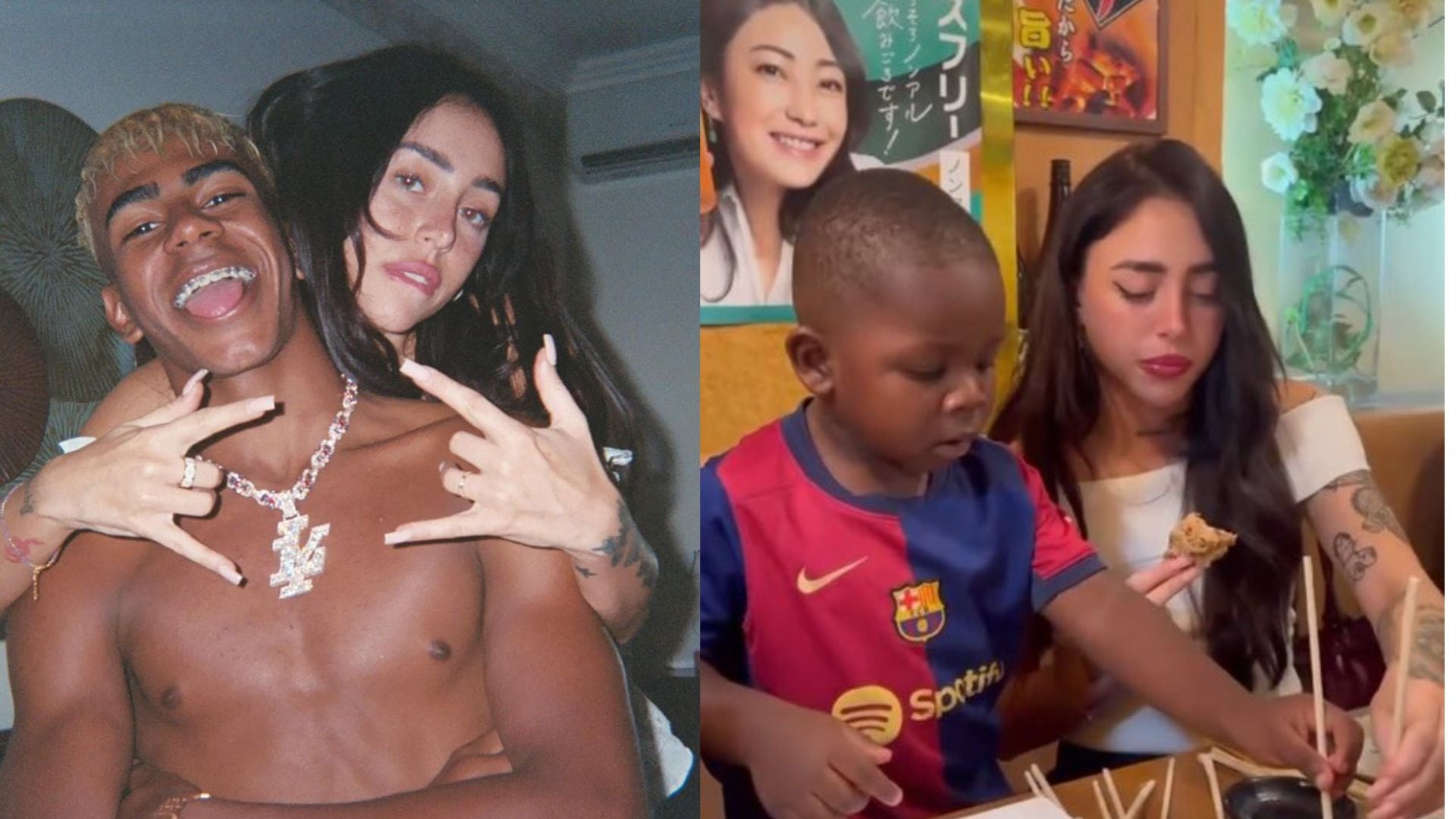 Nicki Nicole y Lamine Yamal.