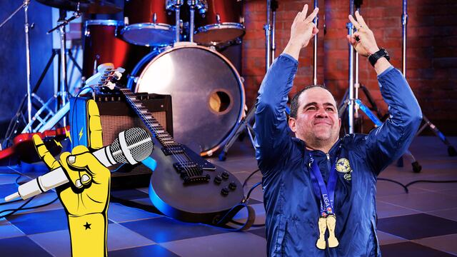 André Jardine también es rockero; así era la banda con la que tocaba covers de Oasis.