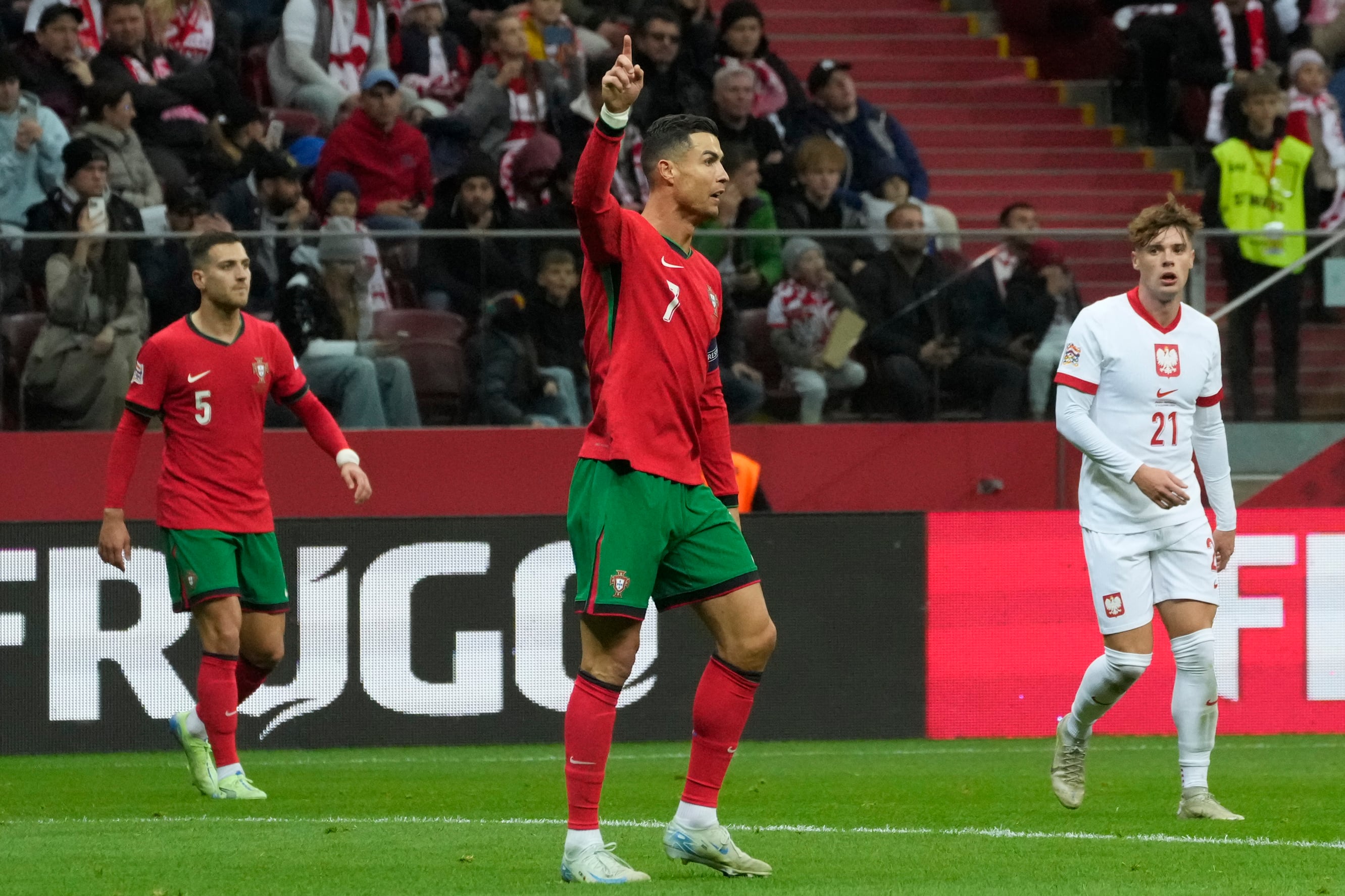 Cristiano Ronaldo con Portugal.
