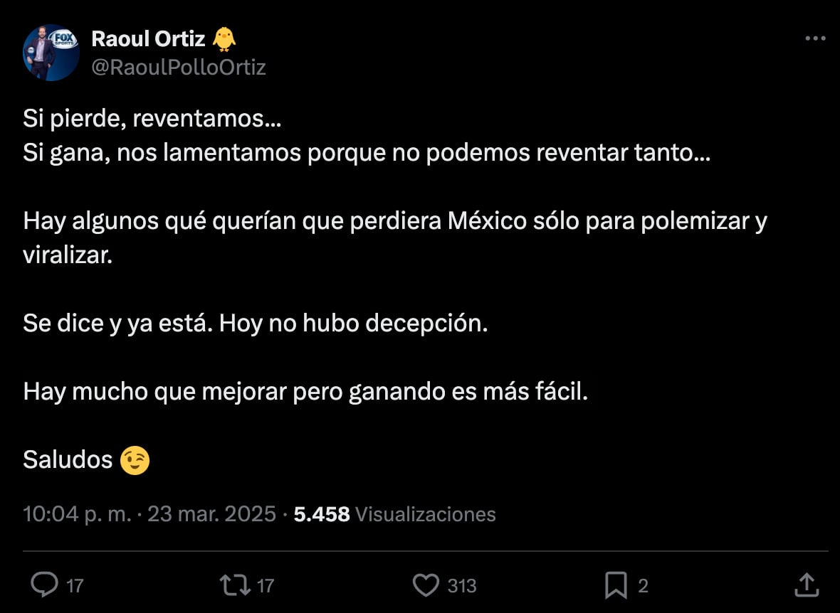 Tuit del Pollo Ortiz