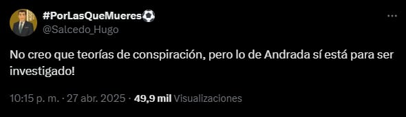 Hugo Salcedo sugirió una investigación a Esteban Andrada por su actuación en el Monterrey vs Pachuca en play in.