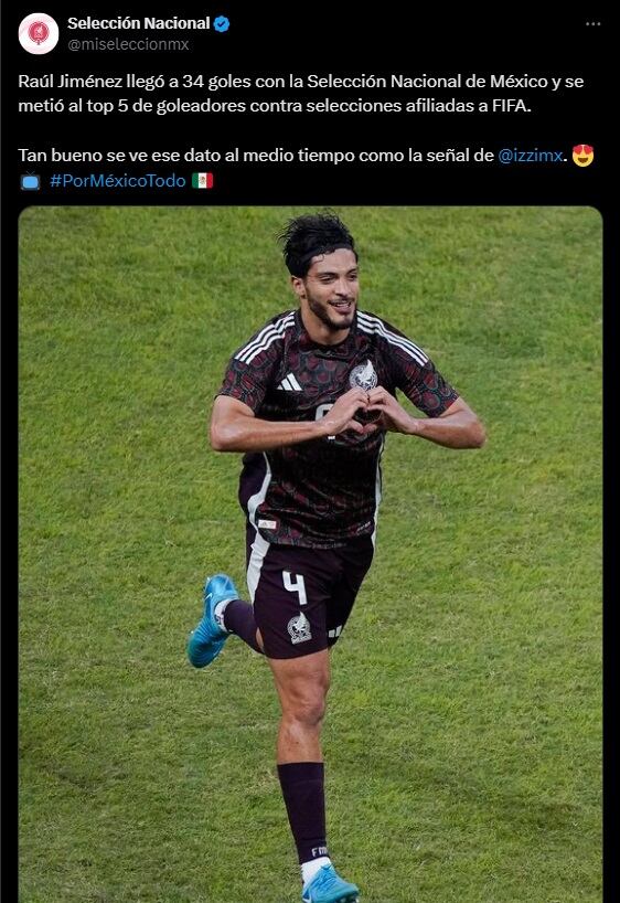 Raúl Jiménez en el Top 5.