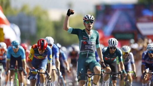 Wout van Aert conquista la séptima etapa de la Vuelta a España bajo un calor abrasador
