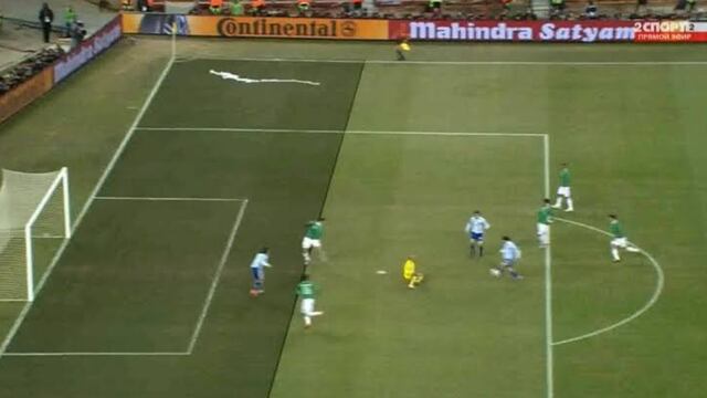 Polémico gol de Argentina sobre México en el Mundial 2010
