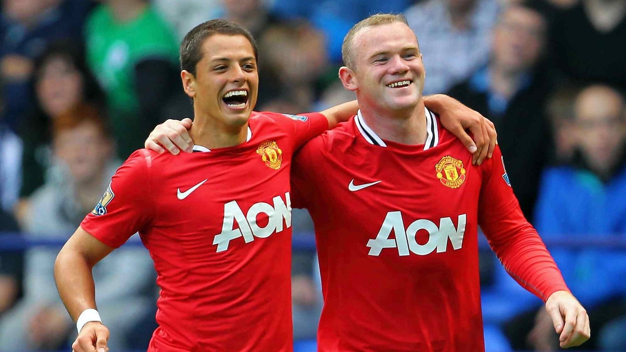 Chicharito y Rooney