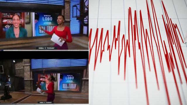 Sismo interrumpe programa en vivo de ESPN y lo más insólito fue la reacción de la conductora.