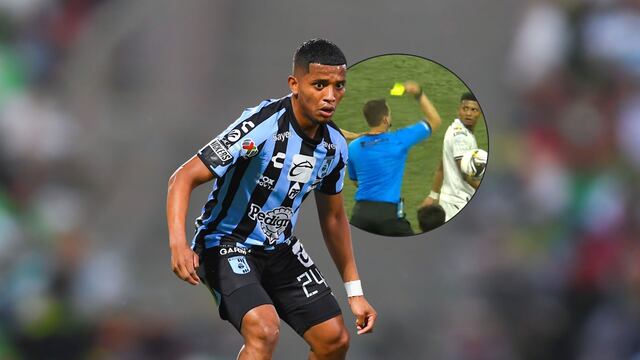 Jugador de Querétaro es expulsado tras ver 2 tarjetas amarillas en 8 segundos.
