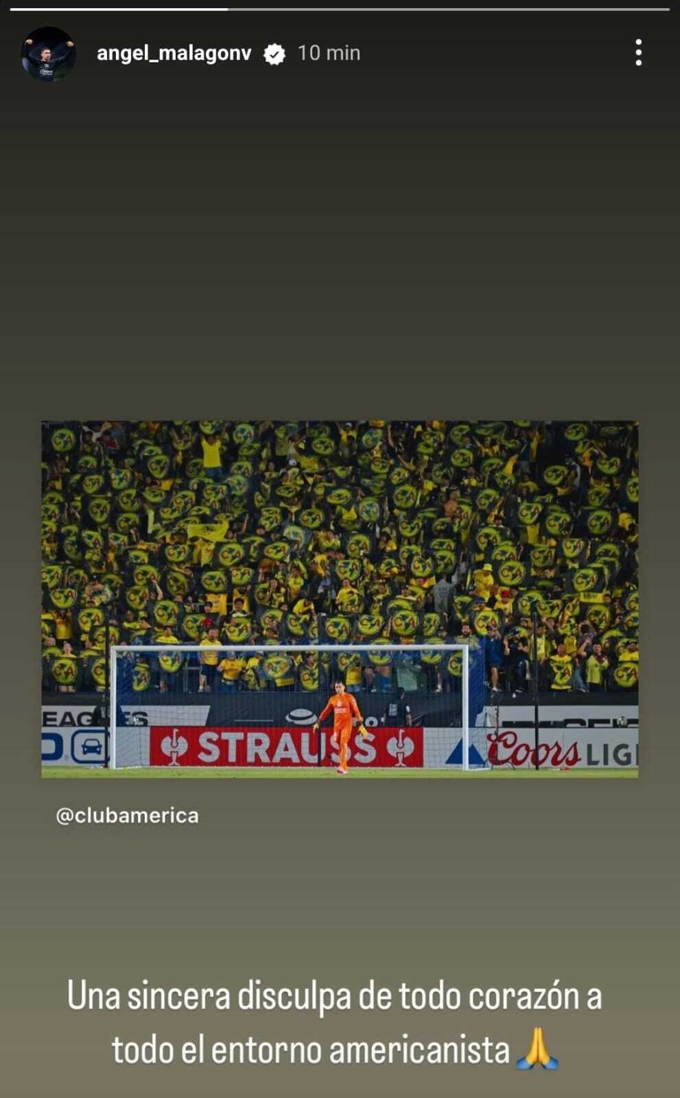 Publicación de Malagón después de la derrota del América