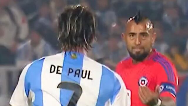 ¡Hasta beso le mandó! Así fue el encontronazo entre Arturo Vidal y Rodrigo de Paul del que todos están hablando.