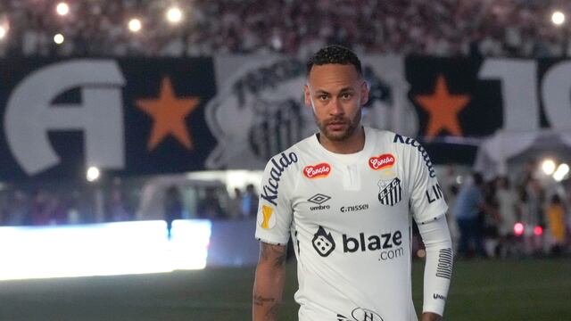 Neymar, jugador de Santos de Brasil.
