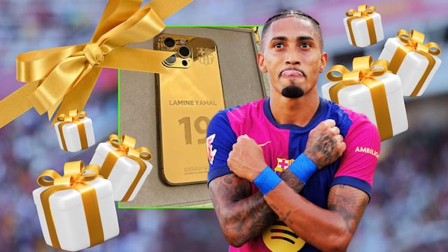 Raphinha se luce y regala IPhones de oro a todos los jugadores del FC Barcelona