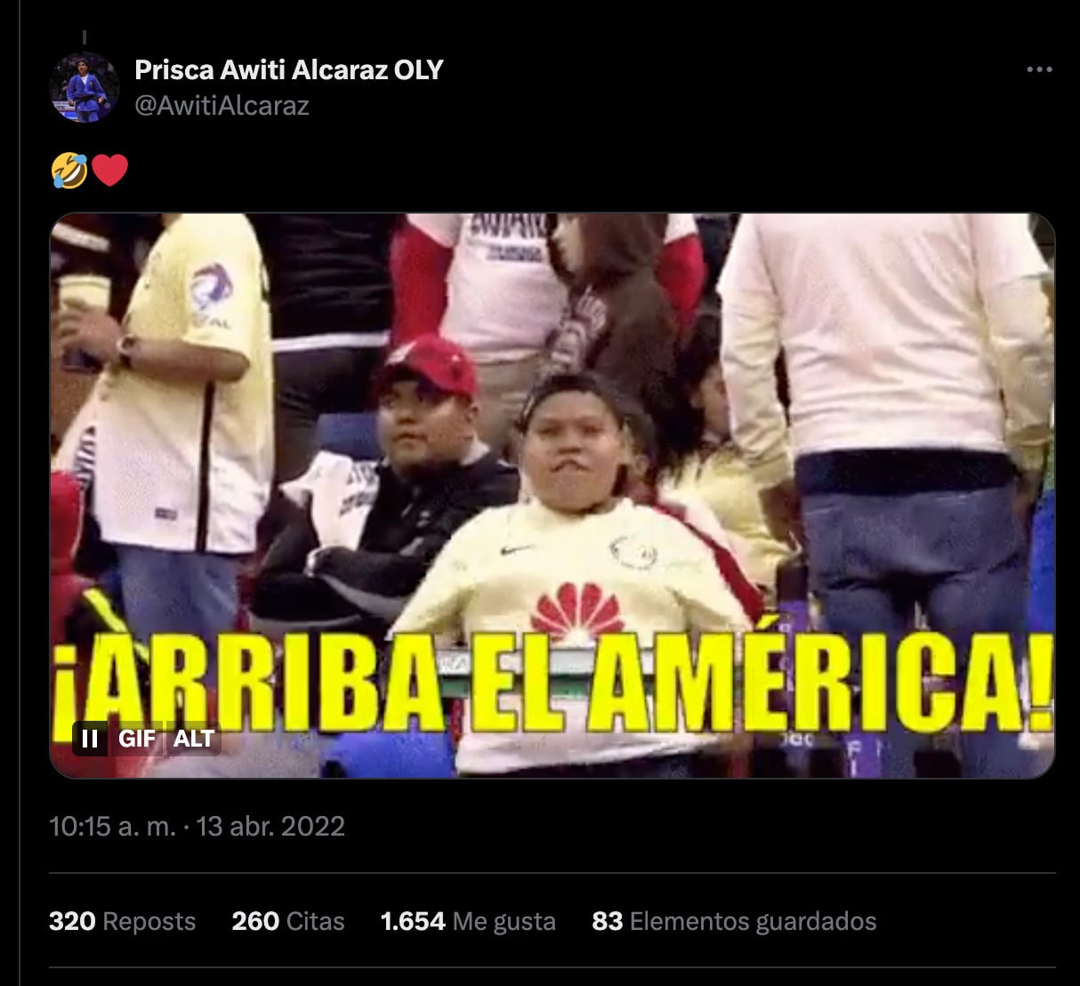 Tweet de Prisca Awiti.