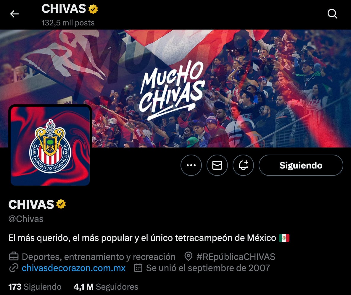 Biografía de Chivas en X