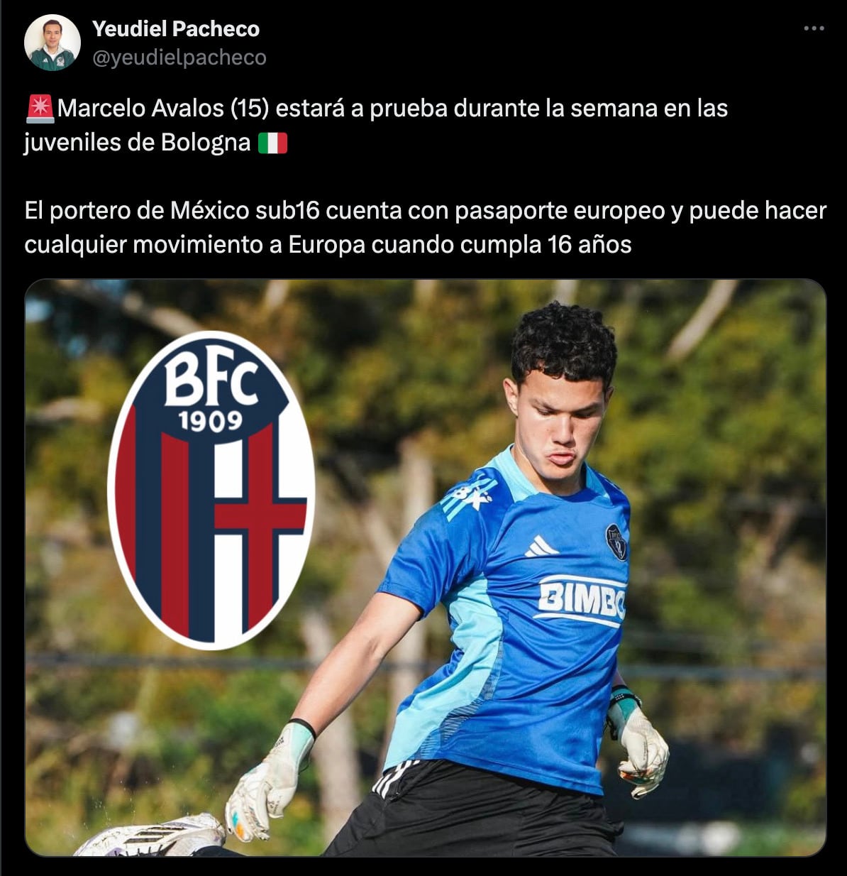 Marcelo Ávalos, arquero mexicano de 15 años