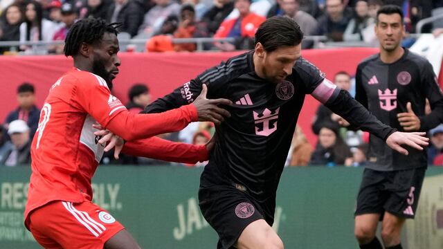 Lionel Messi en el Chicago Fire vs Inter de Miami.